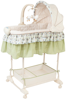 Колыбель-качалка BeeAngel зеленые круги