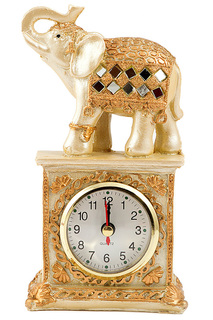 Часы настольные "Слон" 15x10 Русские подарки