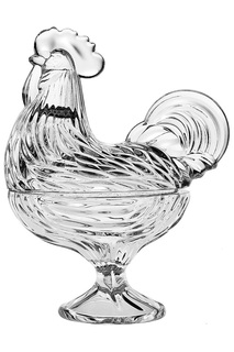 Доза "Петух", 21,5 см Crystalite Bohemia