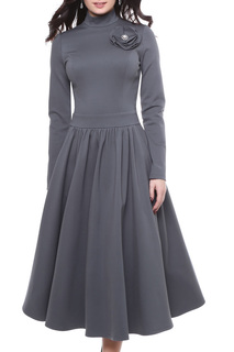 Приталенное платье с декором Grey Cat