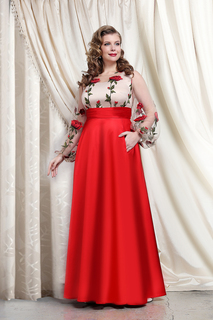 Вечернее платье с цветочной вышивкой To Be Bride