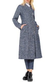 Приталенное пальто с асимметричной застежкой JN