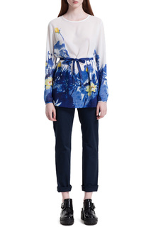 Свободная блузка с цветочными рукавами LO
