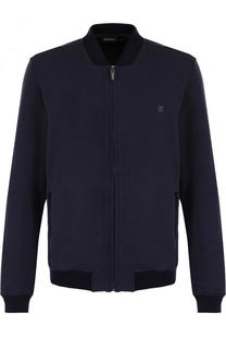 Кардиган на молнии из смеси хлопка и вискозы Ermenegildo Zegna