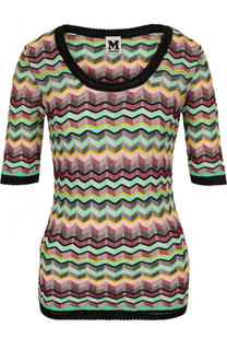 Приталенный вязаный топ с коротким рукавом M Missoni
