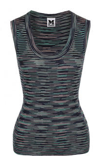 Приталенный вязаный топ без рукавов M Missoni