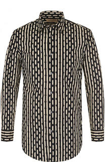 Хлопковая рубашка с воротником кент Burberry