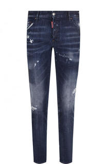 Джинсы прямого кроя с потертостями Dsquared2
