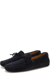 Замшевые мокасины на шнуровке Tod’s Tods