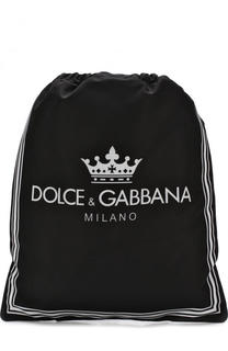 Текстильный рюкзак с логотипом бренда Dolce &amp; Gabbana