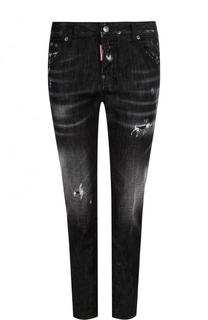Джинсы прямого кроя с потертостями Dsquared2