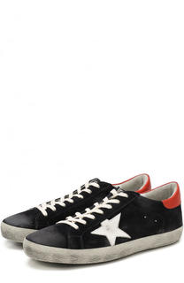 Замшевые кеды SuperStar с аппликацией Golden Goose Deluxe Brand
