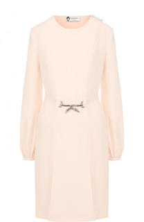 Приталенное платье-миди с длинным рукавом Lanvin