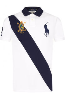 Хлопковое поло с короткими рукавами Polo Ralph Lauren