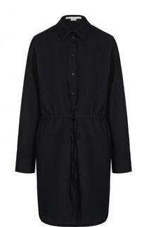 Хлопковое приталенное платье-рубашка Stella McCartney