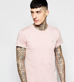 Эксклюзивная футболка слим с логотипом F Farah - Розовый