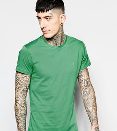 Эксклюзивная футболка слим с логотипом F Farah - Зеленый