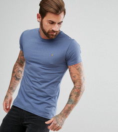 Эксклюзивная футболка слим с логотипом F Farah - Синий