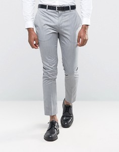 Серые зауженные брюки River Island - Серый