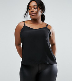 Топ на двойных бретельках ASOS CURVE - Черный