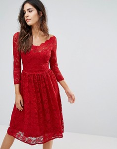 Платье для выпускного с рукавом 3/4 City Goddess - Красный