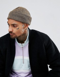 Сине-желтая шапка-бини ASOS - Синий