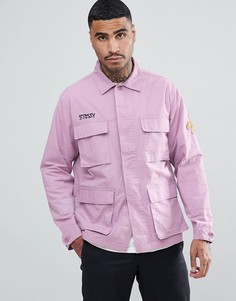 Куртка с вышивкой Stussy Letts - Фиолетовый