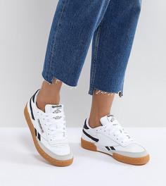 Кроссовки белого и темно-синего цвета Reebok Classic Revenge Plus - Белый