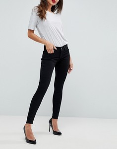Черные джинсы скинни с заниженной талией ASOS WHITBY - Черный