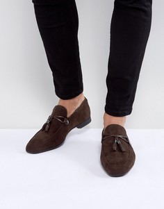 Коричневые лоферы из искусственной замши с кисточками ASOS - Коричневый
