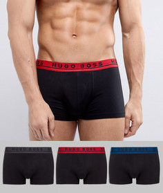 3 черных боксеров-брифов BOSS By Hugo Boss - Черный