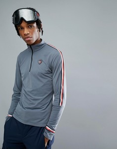 Синий лонгслив с короткой молнией Tommy Hilfiger X Rossignol Ryan Tech - Синий