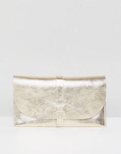 Кожаный кошелек ASOS - Золотой