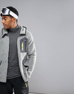 Серая куртка из искусственного меха с капюшоном ONeill Activewear Kinetic - Серый O`Neill