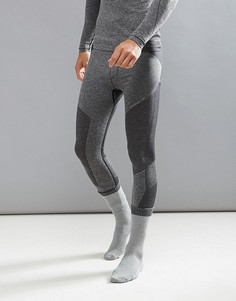 Черные меланжевые бесшовные леггинсы ONeill Activewear Hyperdry - Черный O`Neill