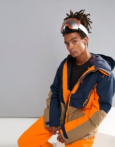 Сине-оранжевая горнолыжная куртка с принтом ONeill Suburbs - Темно-синий O`Neill