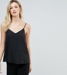 Свободный двухслойный топ ASOS TALL - Черный