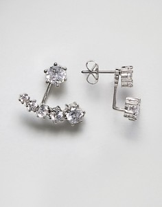 Серьги со стразами Nylon - Серебряный