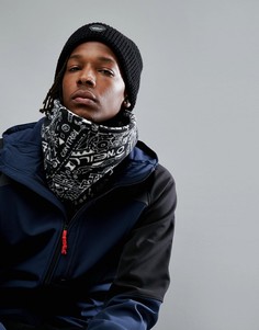 Черно-белая флисовая повязка на шею с принтом ONeill Reissue - Черный O`Neill