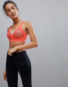 Спортивный бюстгальтер с поддержкой и чашечками A-F Shock Absorber - Розовый