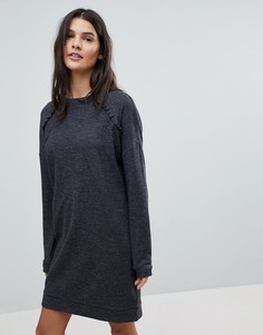 Esprit Frill Detail Knitted Dress - Серый