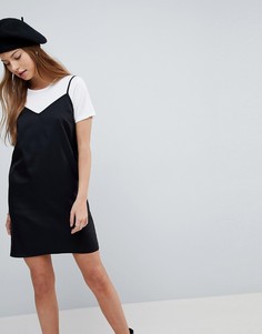 Платье-комбинация миди ASOS - Черный