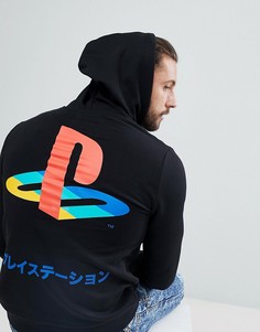 Черный худи с фирменным принтом PlayStation ASOS - Черный