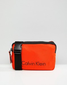 Сумка через плечо с логотипом Calvin Klein - Оранжевый