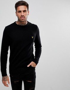 Черный джемпер из овечьей шерсти Lyle &amp; Scott - Черный