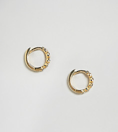 Серьги-кольца из позолоченного серебра ASOS - Золотой