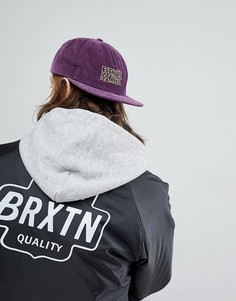 Вельветовая бейсболка Brixton Vitus - Розовый