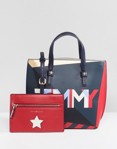 Сумка-тоут с кошельком Tommy Hilfiger - Мульти