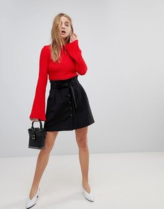 Мини-юбка со свободной талией ASOS Tailored - Черный