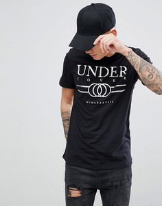 Черная футболка с принтом Undercover River Island - Черный